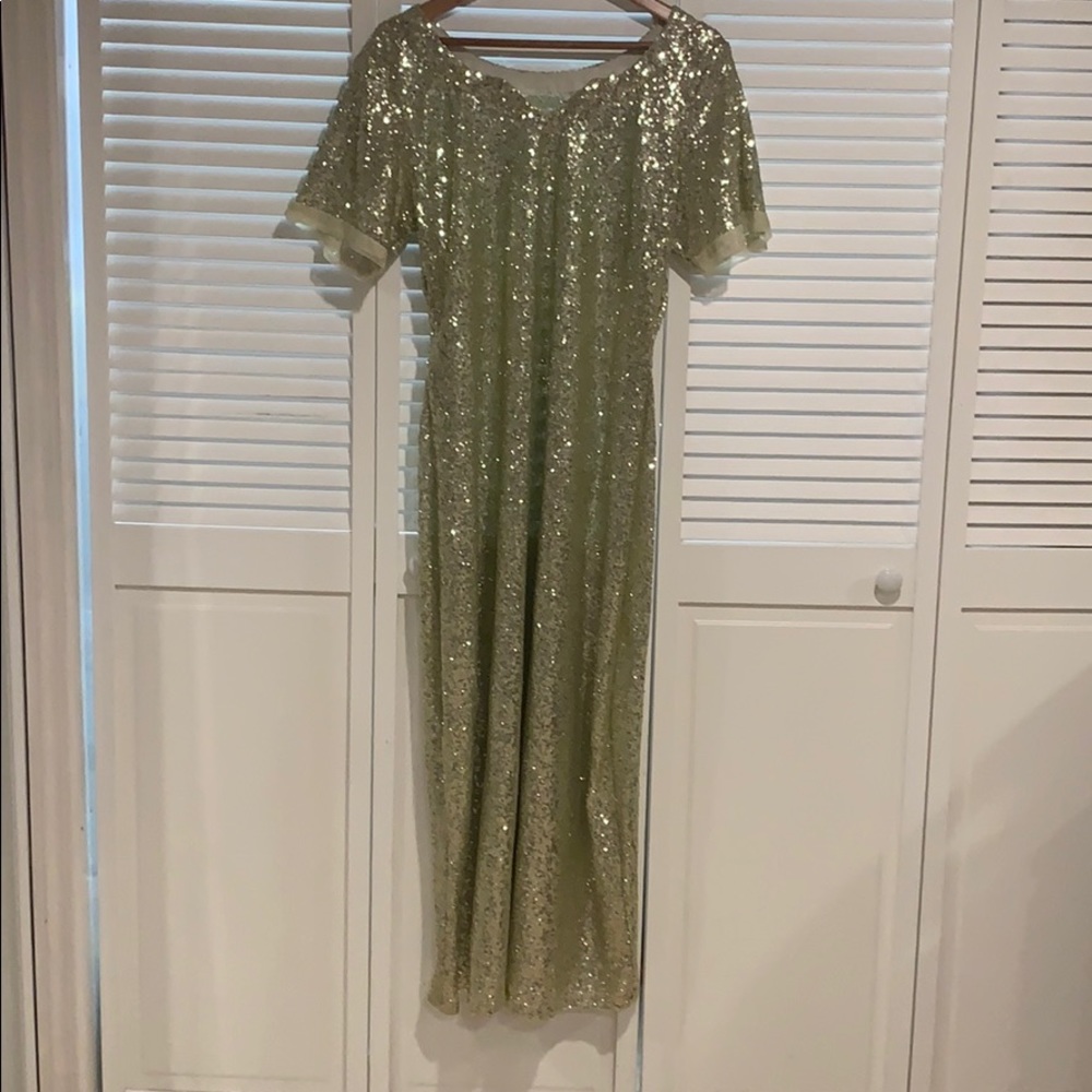 Pakistani Long maxi dress with dupatta/ shameez - Picture 5 of 5